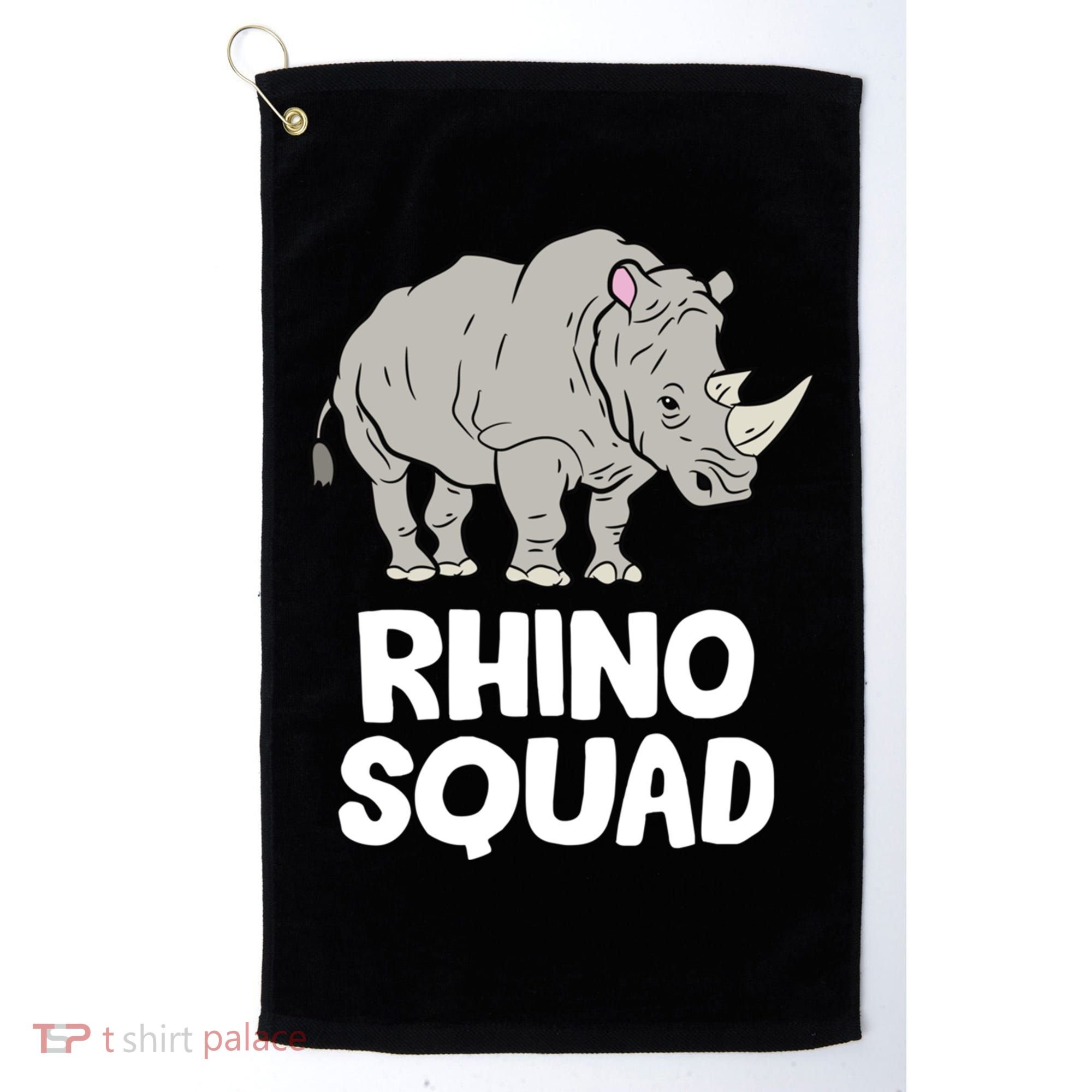 Team Rhino Rhino Squad Love Rhinoceros Gift Golf Towel