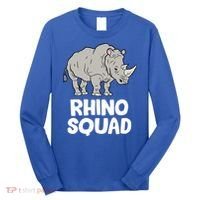 Team Rhino Rhino Squad Love Rhinoceros Gift Long Sleeve Shirt thumb 0