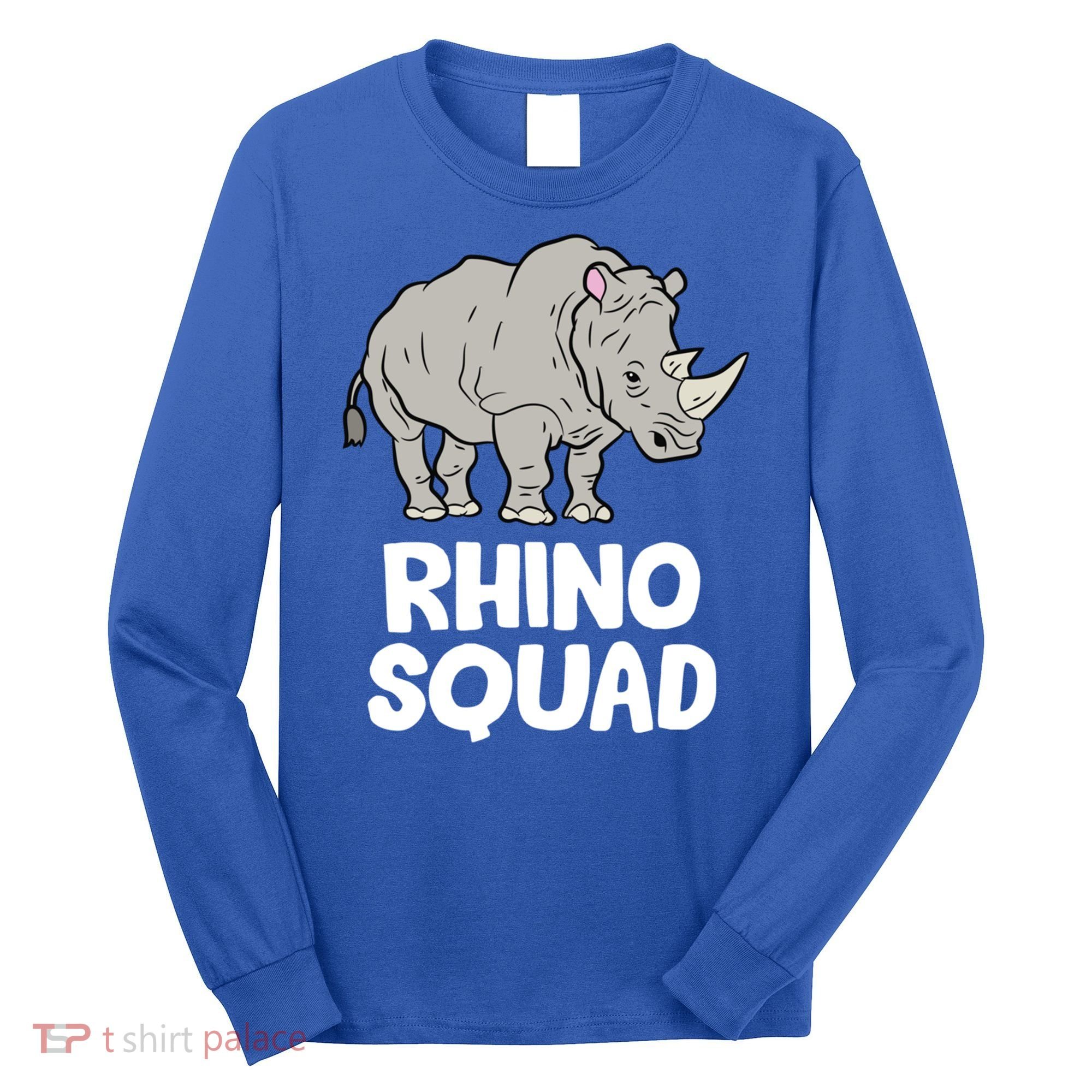 Team Rhino Rhino Squad Love Rhinoceros Gift Long Sleeve Shirt