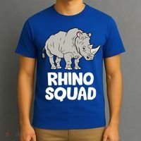 Team Rhino Rhino Squad Love Rhinoceros Gift T-Shirt thumb 3