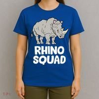 Team Rhino Rhino Squad Love Rhinoceros Gift T-Shirt thumb 4