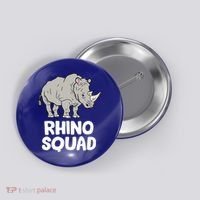 Team Rhino Rhino Squad Love Rhinoceros Gift Button thumb 0