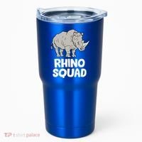 Team Rhino Rhino Squad Love Rhinoceros Gift Tumbler thumb 0