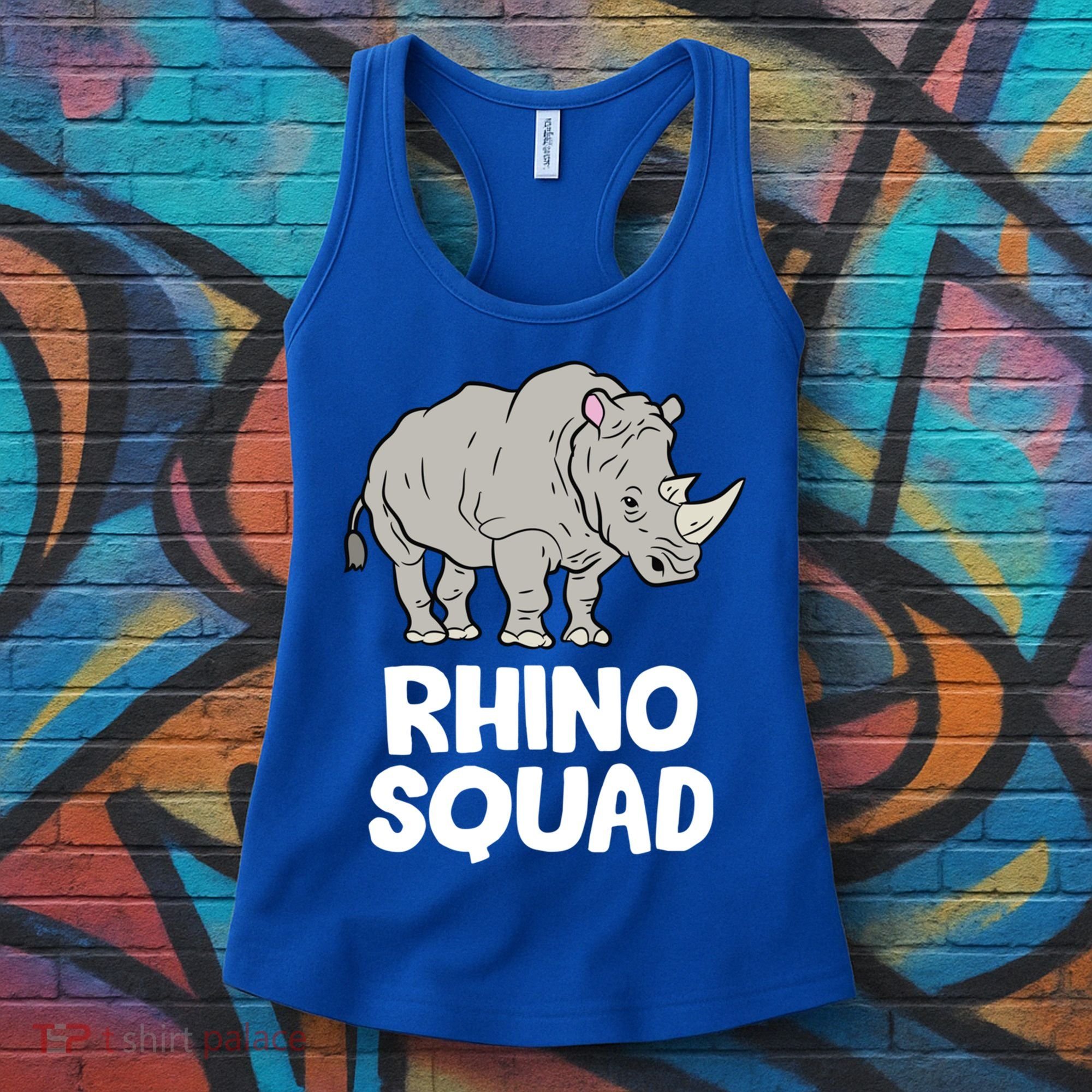 Team Rhino Rhino Squad Love Rhinoceros Gift Women's Tank Top