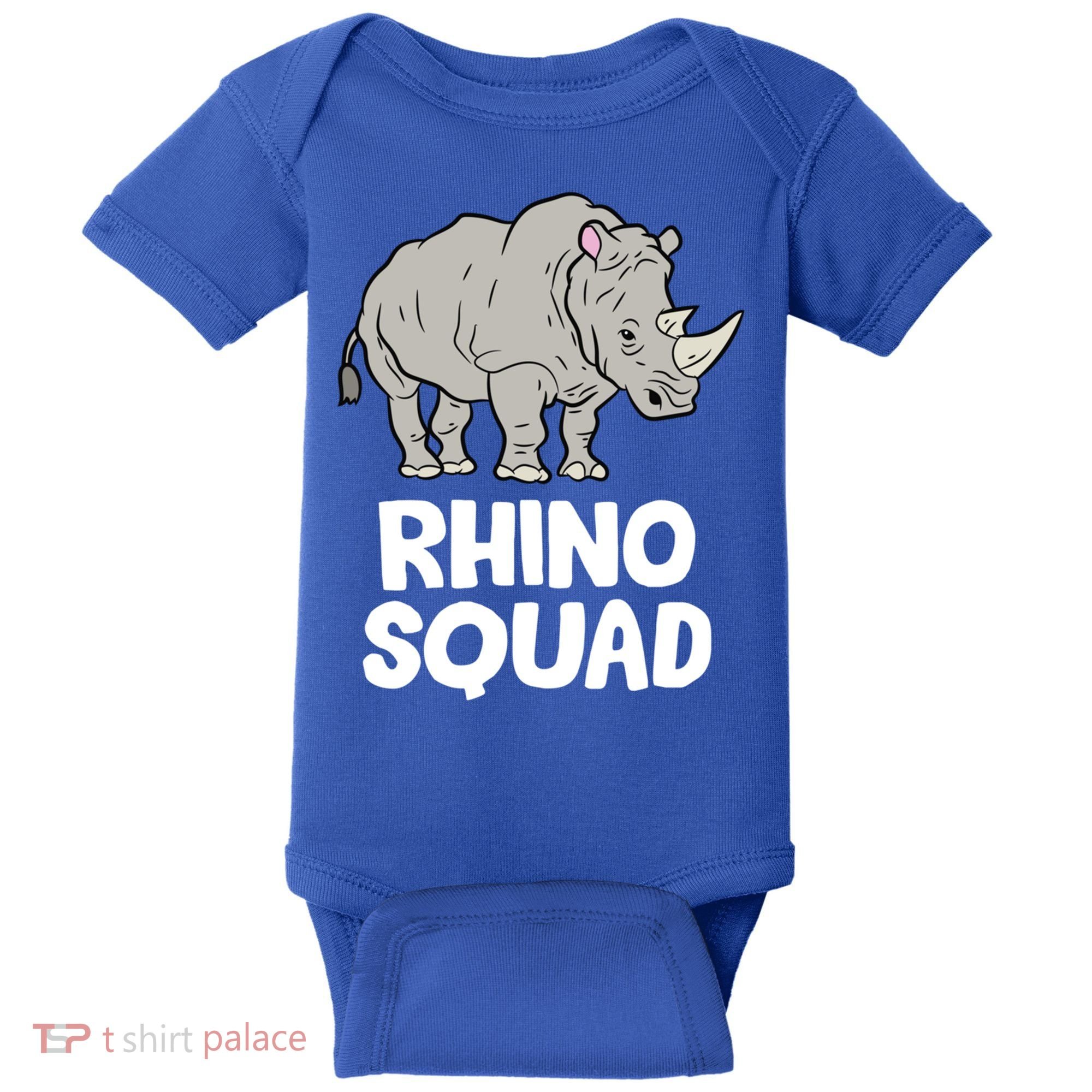 Team Rhino Rhino Squad Love Rhinoceros Gift Baby Bodysuit