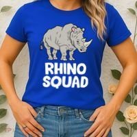 Team Rhino Rhino Squad Love Rhinoceros Gift Women's T-Shirt thumb 2