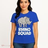Team Rhino Rhino Squad Love Rhinoceros Gift Women's T-Shirt thumb 4