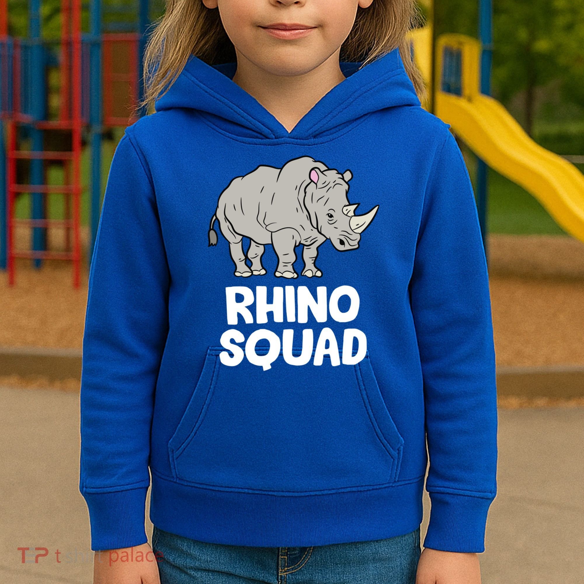 Team Rhino Rhino Squad Love Rhinoceros Gift Kids Hoodie