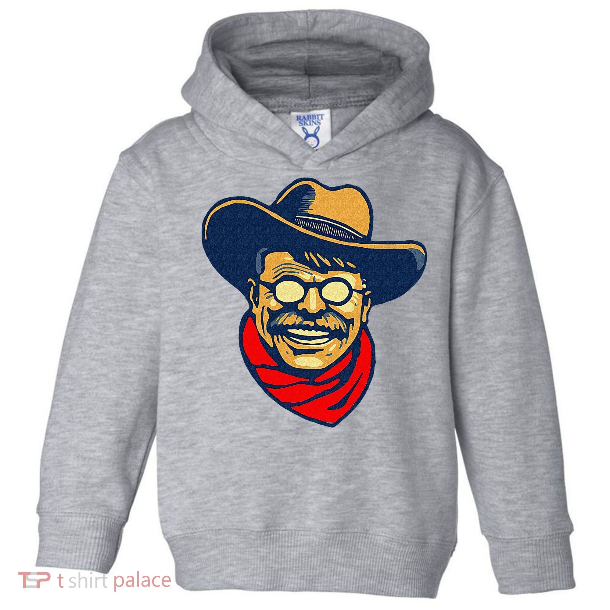 Teddy Roosevelt Rough Rider American National Parks Retro Toddler Hoodie