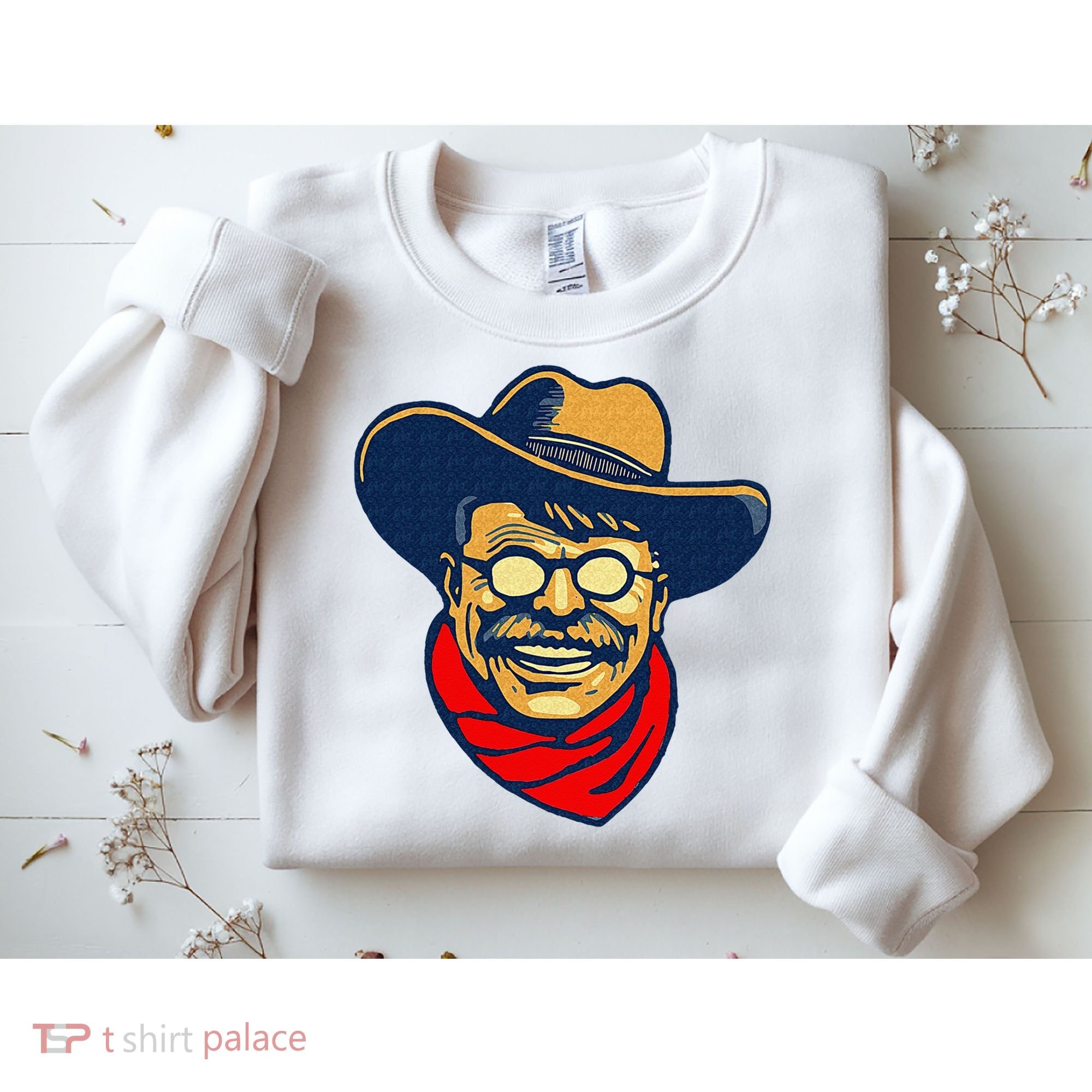 Teddy Roosevelt Rough Rider American National Parks Retro Sweatshirt