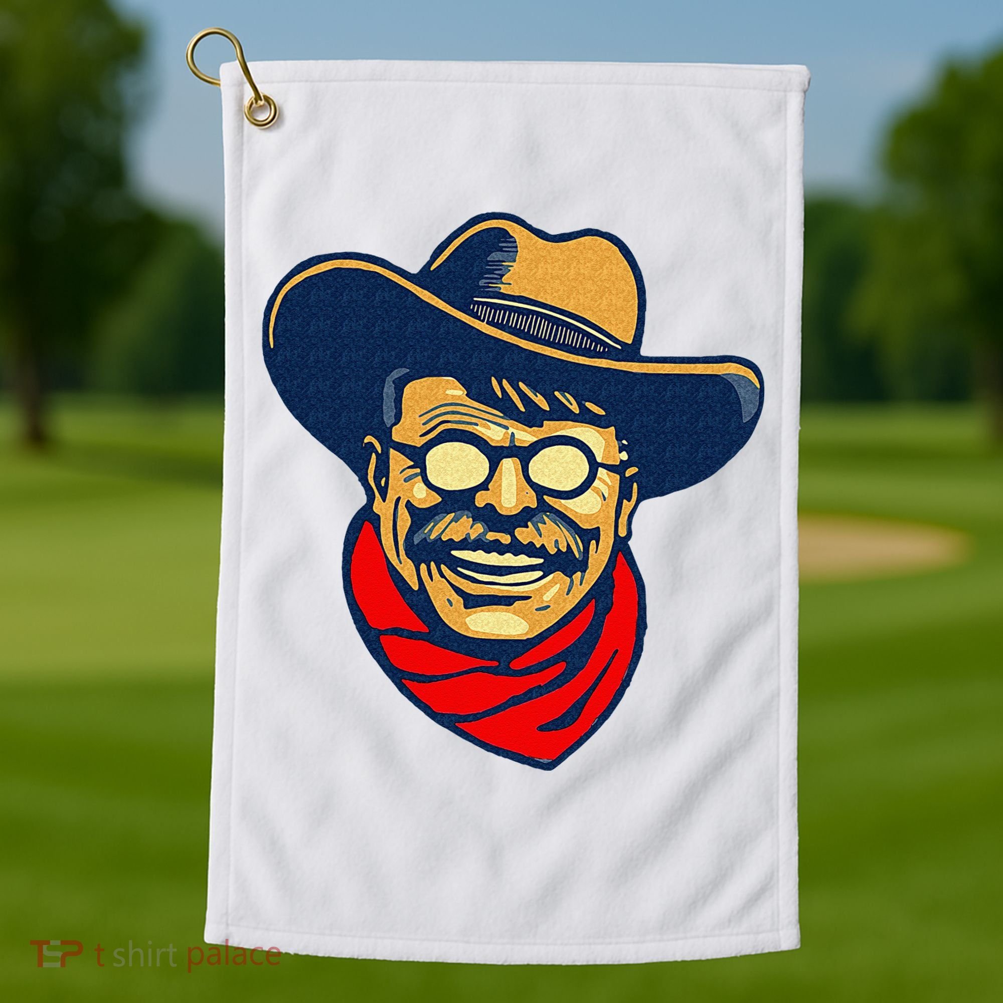 Teddy Roosevelt Rough Rider American National Parks Retro Golf Towel