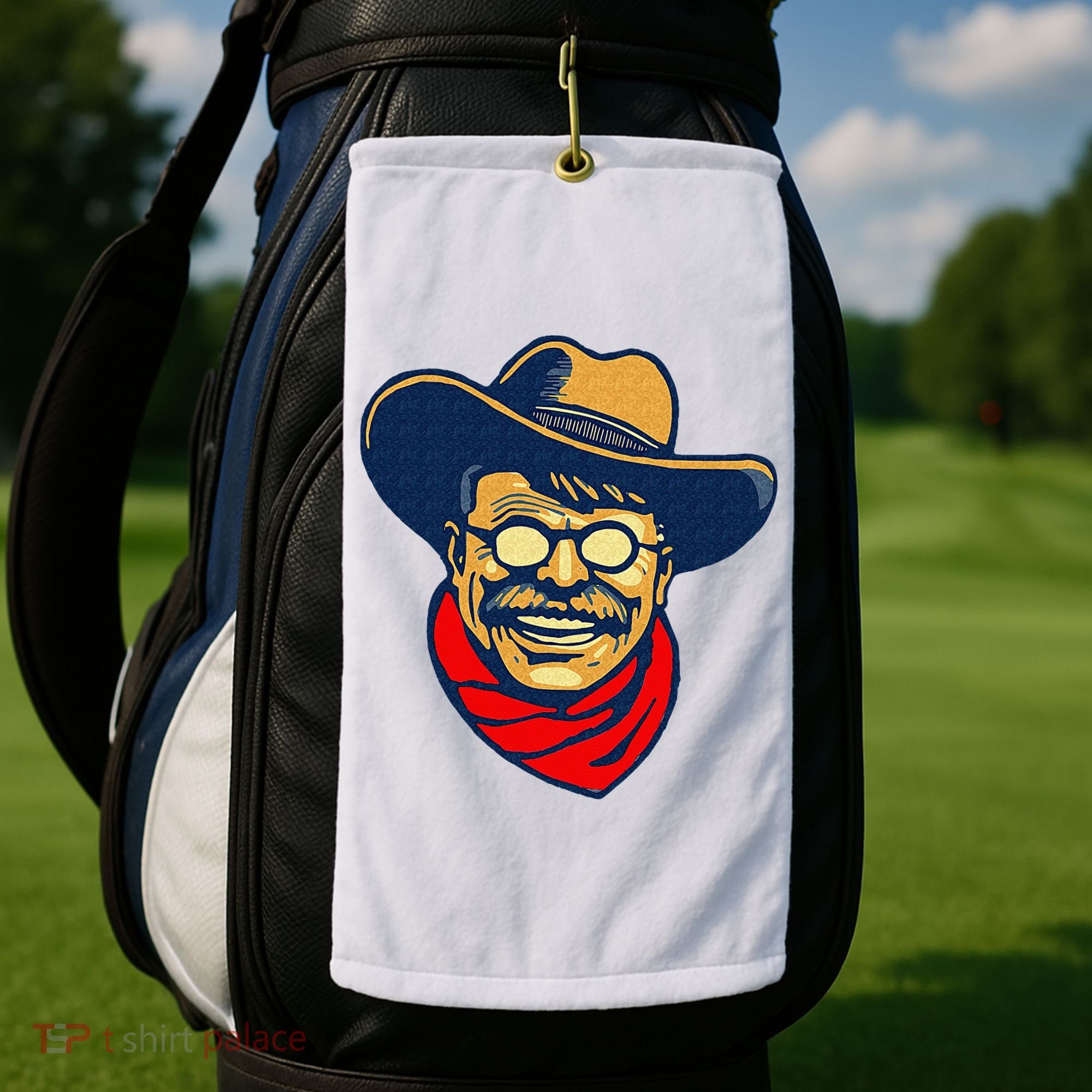 Teddy Roosevelt Rough Rider American National Parks Retro Golf Towel