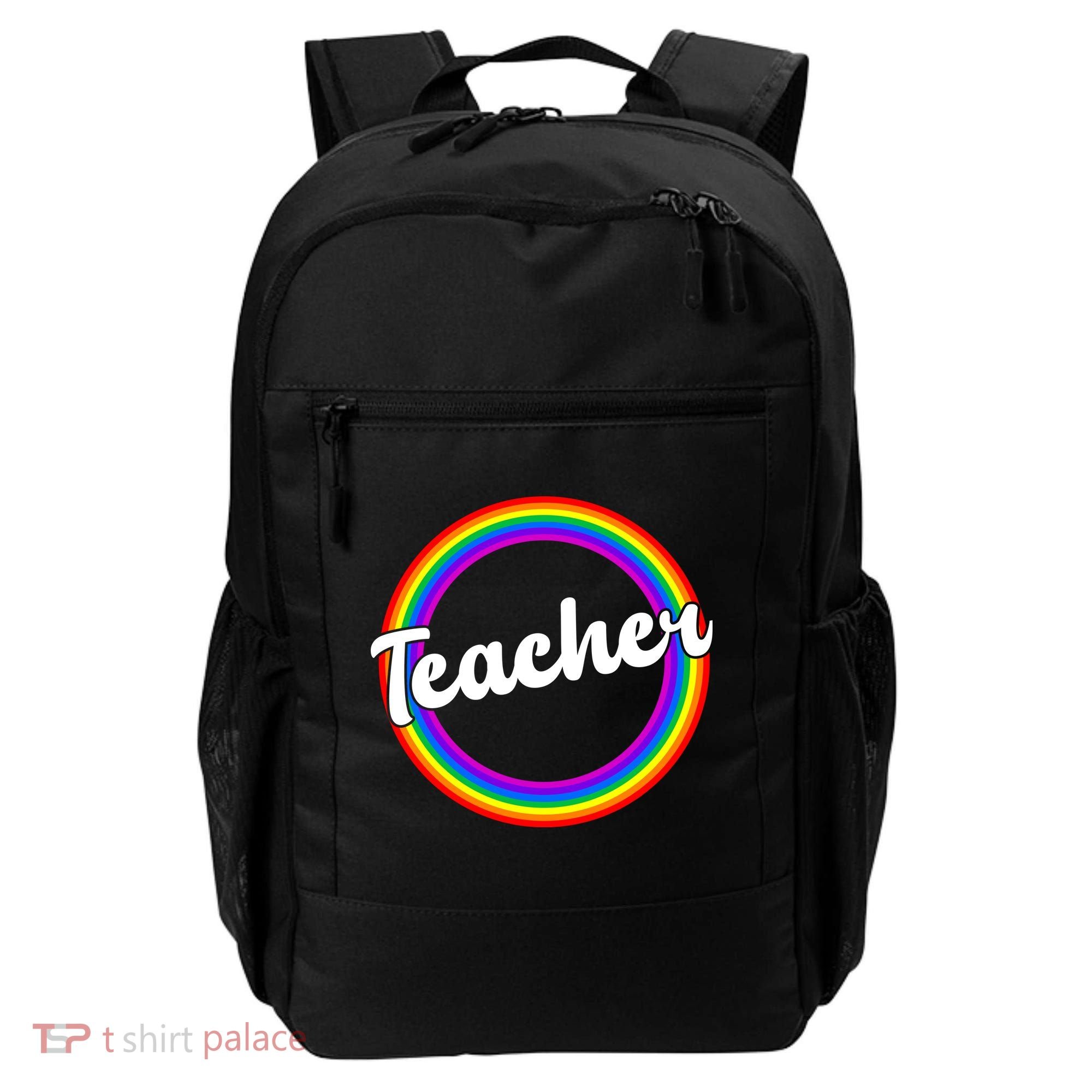 Teacher Rainbow Retro Gift For Teacher Backpack