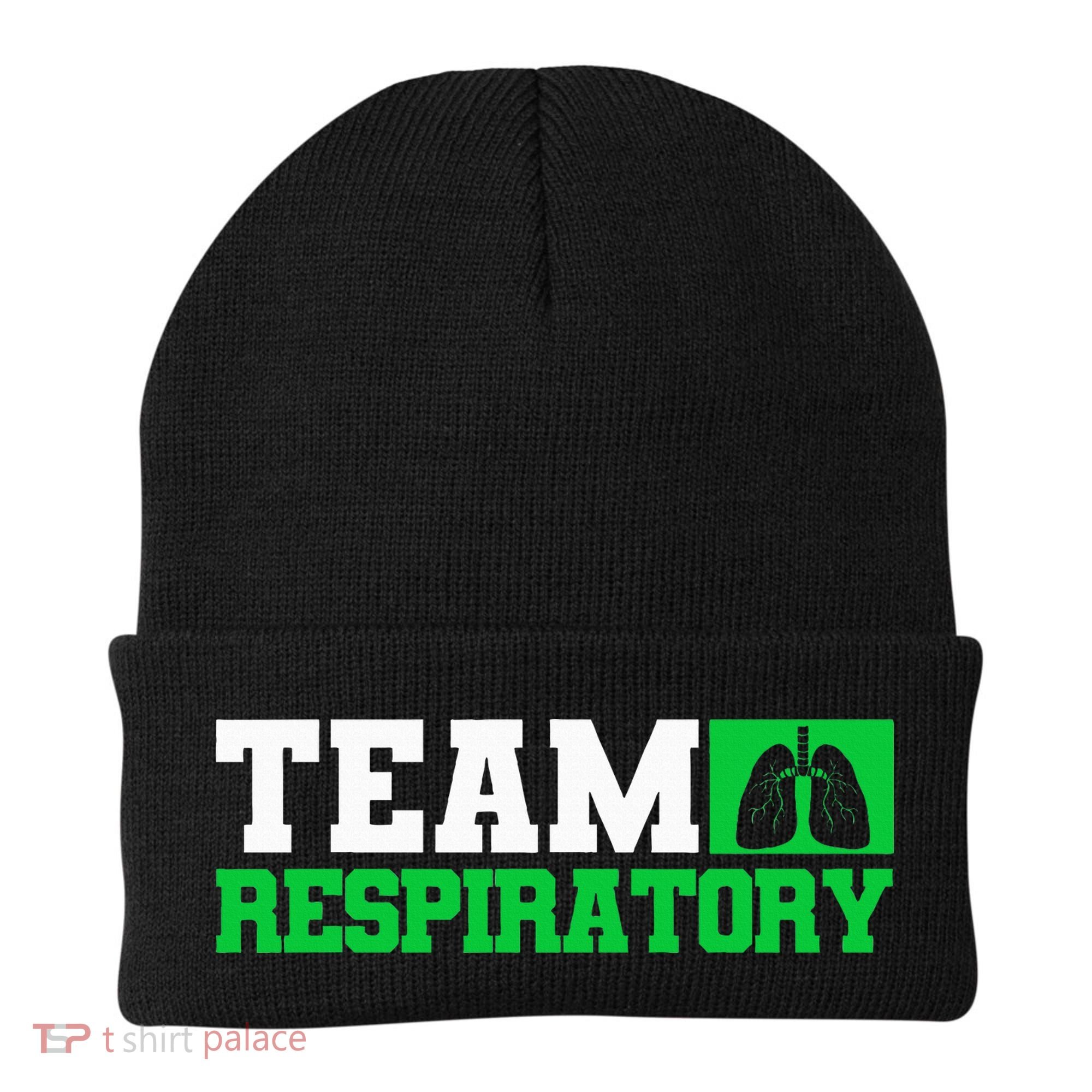 Team Respiratory Respirotary Therapist funny Beanie