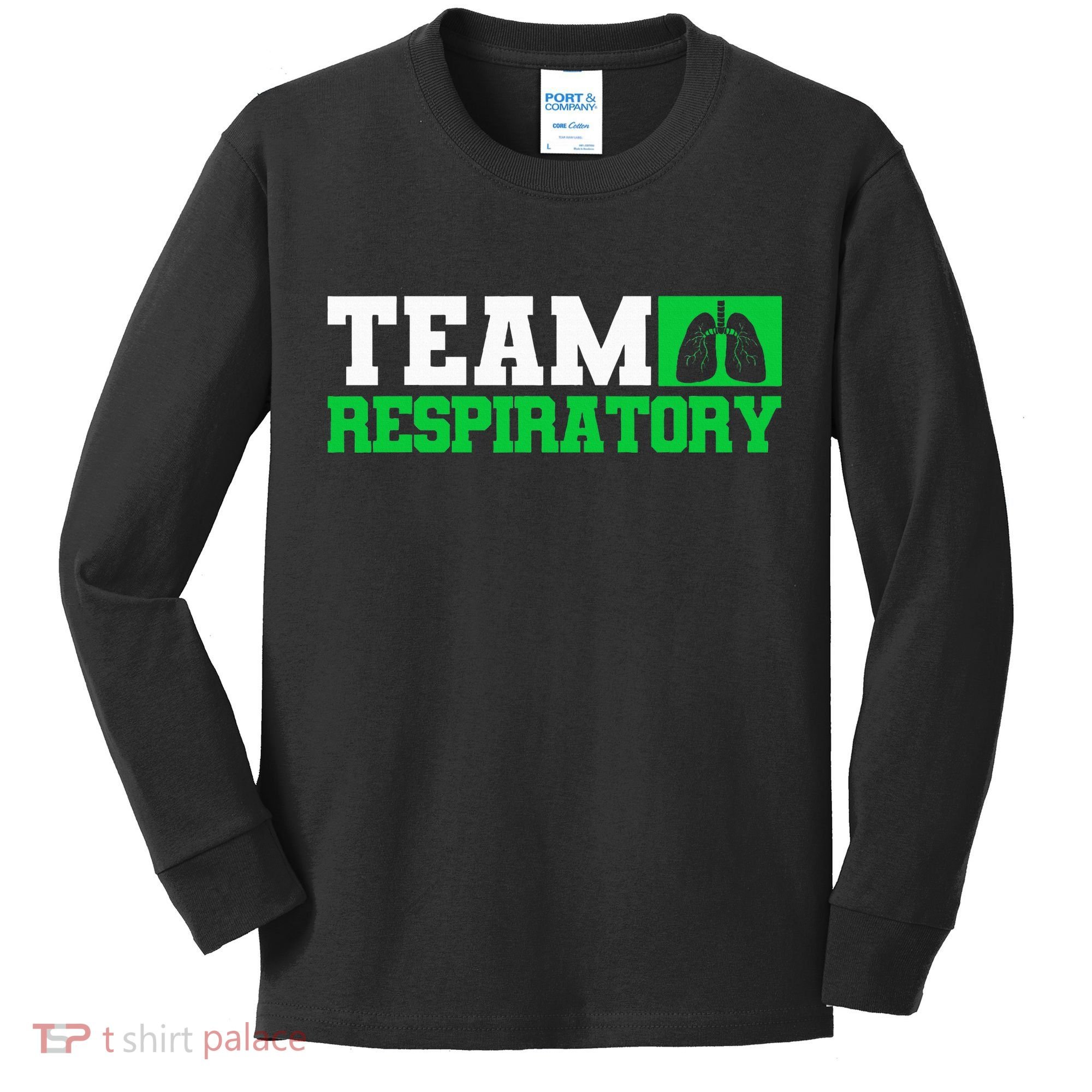 Team Respiratory Respirotary Therapist funny Kids Long Sleeve Shirt
