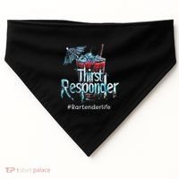 Thirst Response Responder Funny Bartender Mixologists USA-Made Doggie Bandana thumb 0