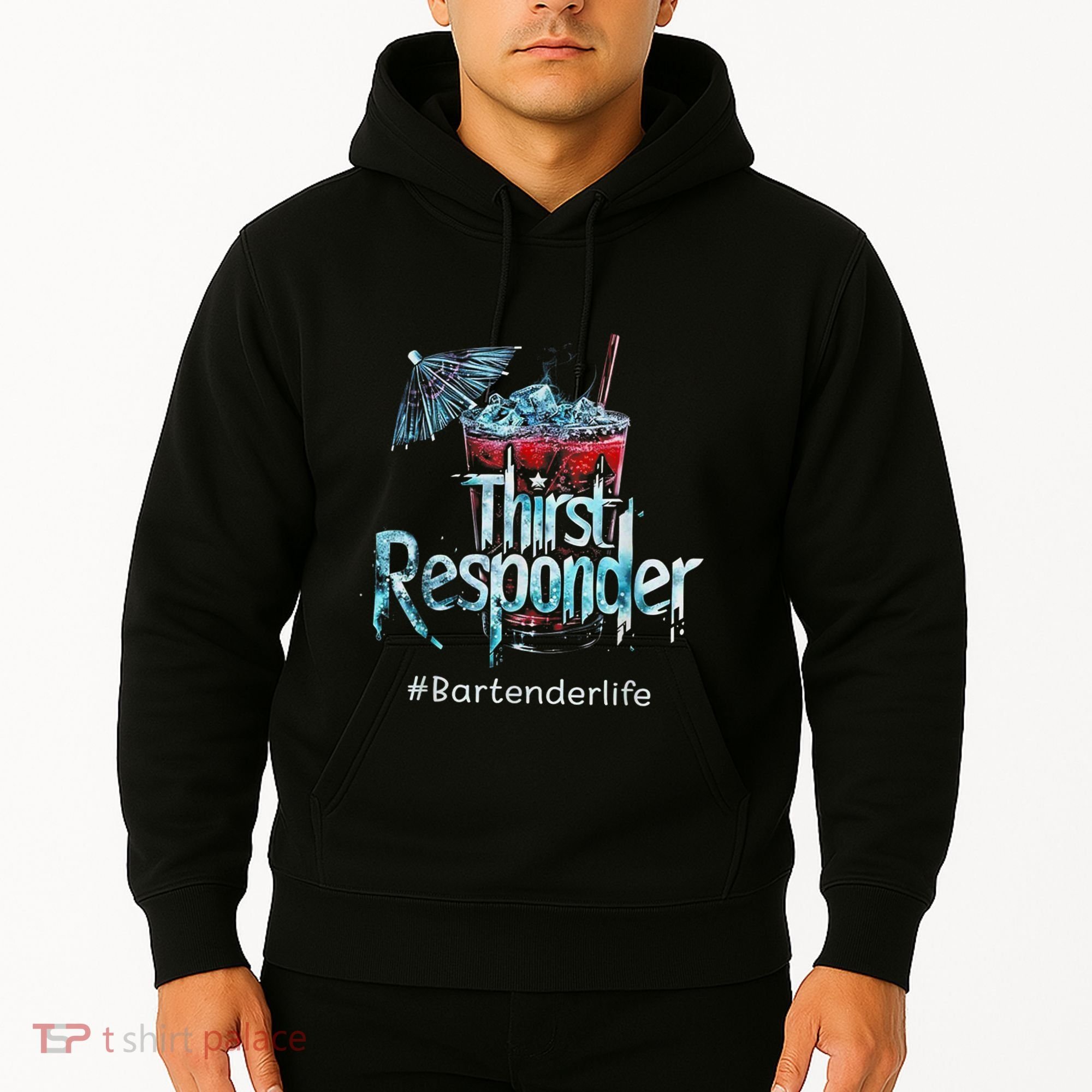 Thirst Response Responder Funny Bartender Mixologists Hoodie
