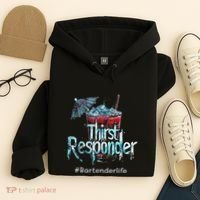Thirst Response Responder Funny Bartender Mixologists Hoodie thumb 4