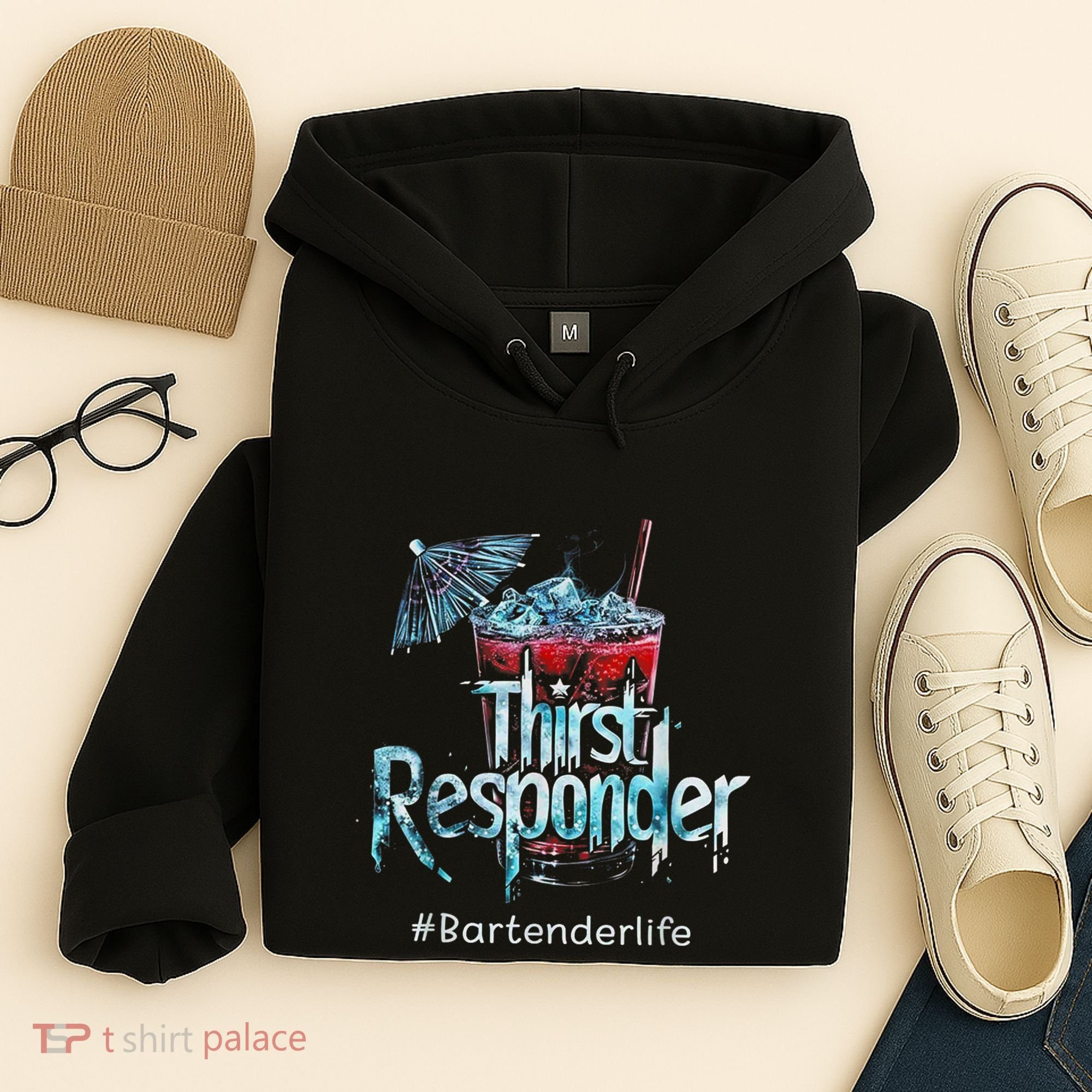 Thirst Response Responder Funny Bartender Mixologists Hoodie