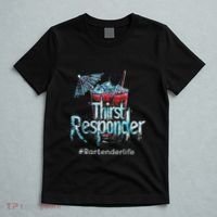 Thirst Response Responder Funny Bartender Mixologists T-Shirt thumb 5