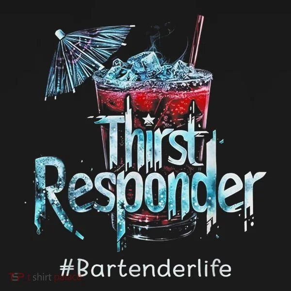 Thirst Response Responder Funny Bartender Mixologists Bucket Hat