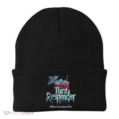 Thirst Response Responder Funny Bartender Mixologists Beanie