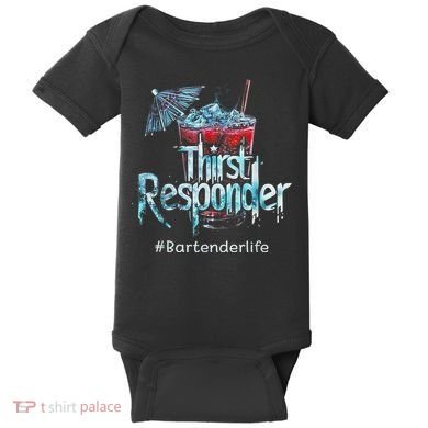 Thirst Response Responder Funny Bartender Mixologists Baby Bodysuit