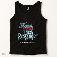 Thirst Response Responder Funny Bartender Mixologists Tank Top thumb 2