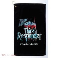 Thirst Response Responder Funny Bartender Mixologists Golf Towel thumb 0