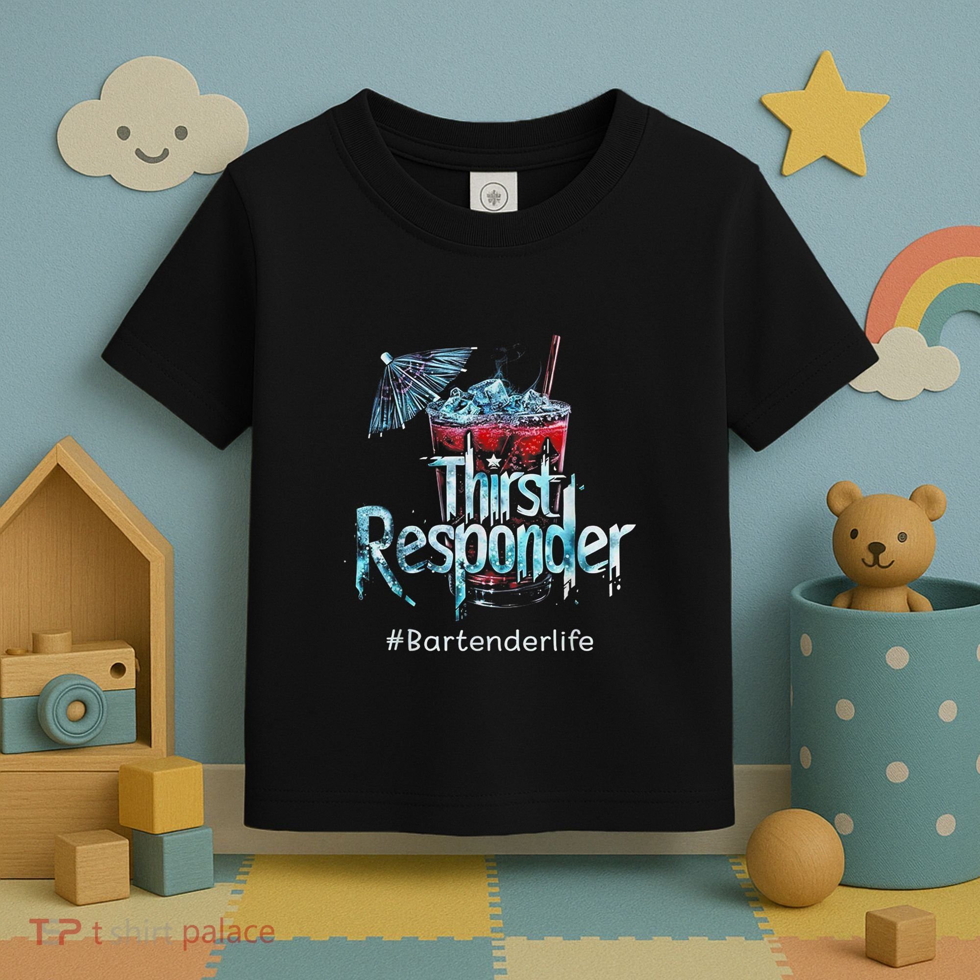 Thirst Response Responder Funny Bartender Mixologists Toddler T-Shirt