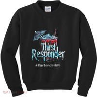 Thirst Response Responder Funny Bartender Mixologists Kids Sweatshirt thumb 0