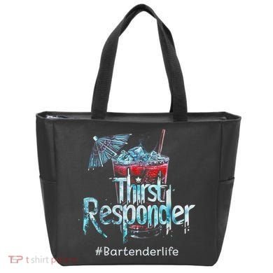 Thirst Response Responder Funny Bartender Mixologists Tote Bag