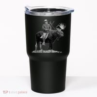 Teddy Roosevelt Riding A Bull Moose Tumbler thumb 0