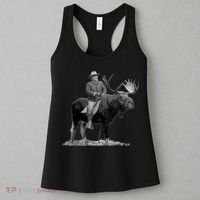 Teddy Roosevelt Riding A Bull Moose Women's Tank Top thumb 3