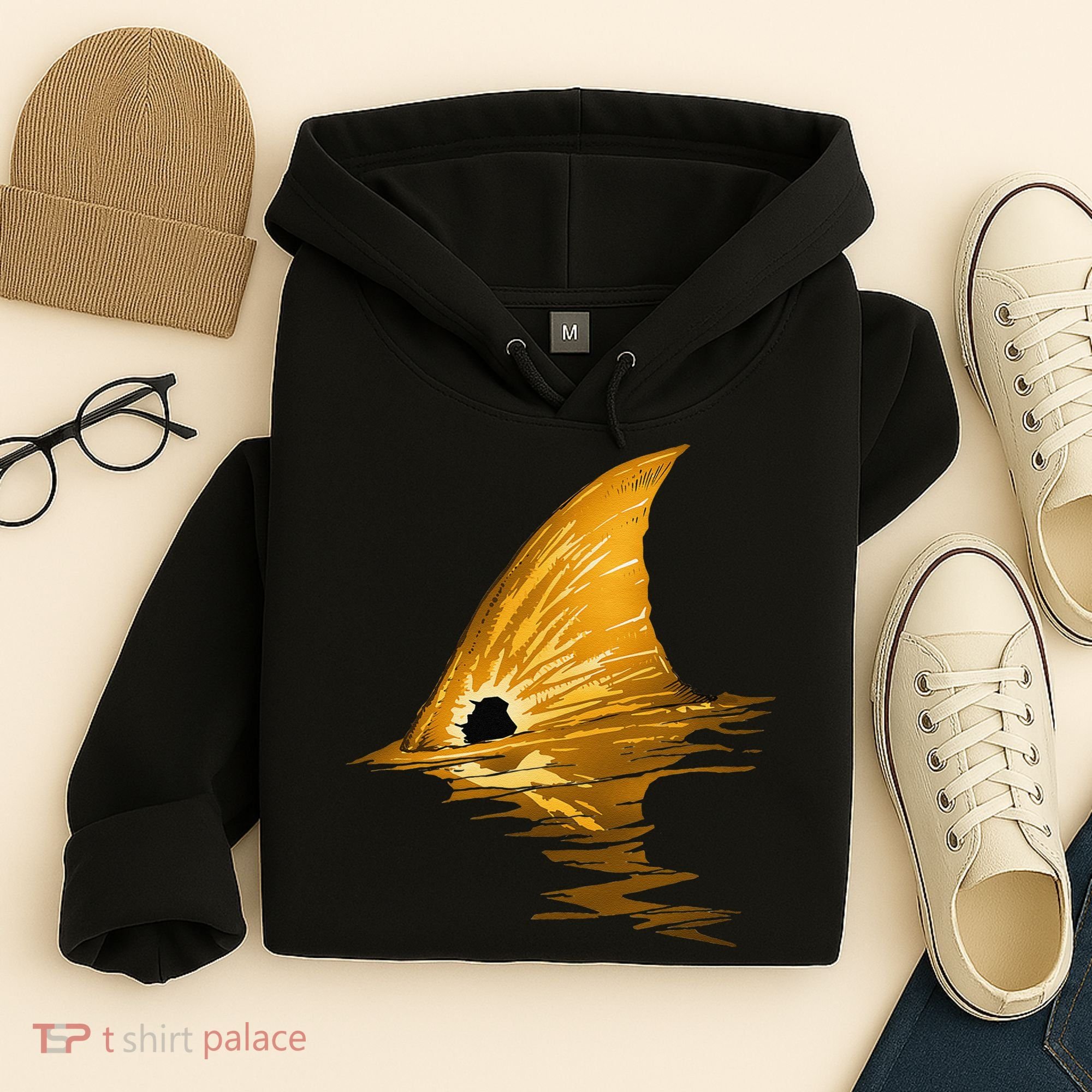 Tailing Redfish Red Drum Fish Hoodie