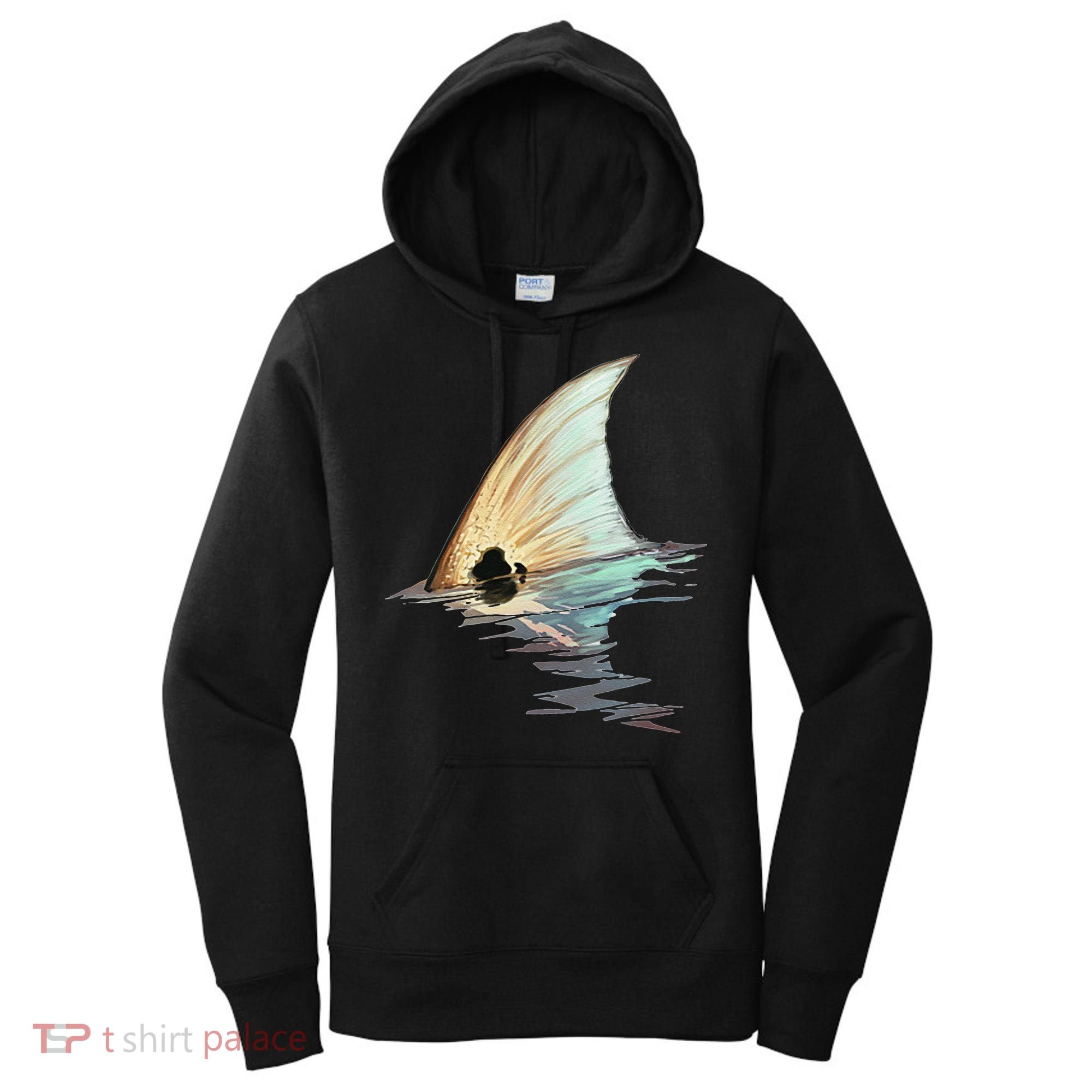 Tailing Redfish Redfish Tail Red Drum Fish Women's Hoodie