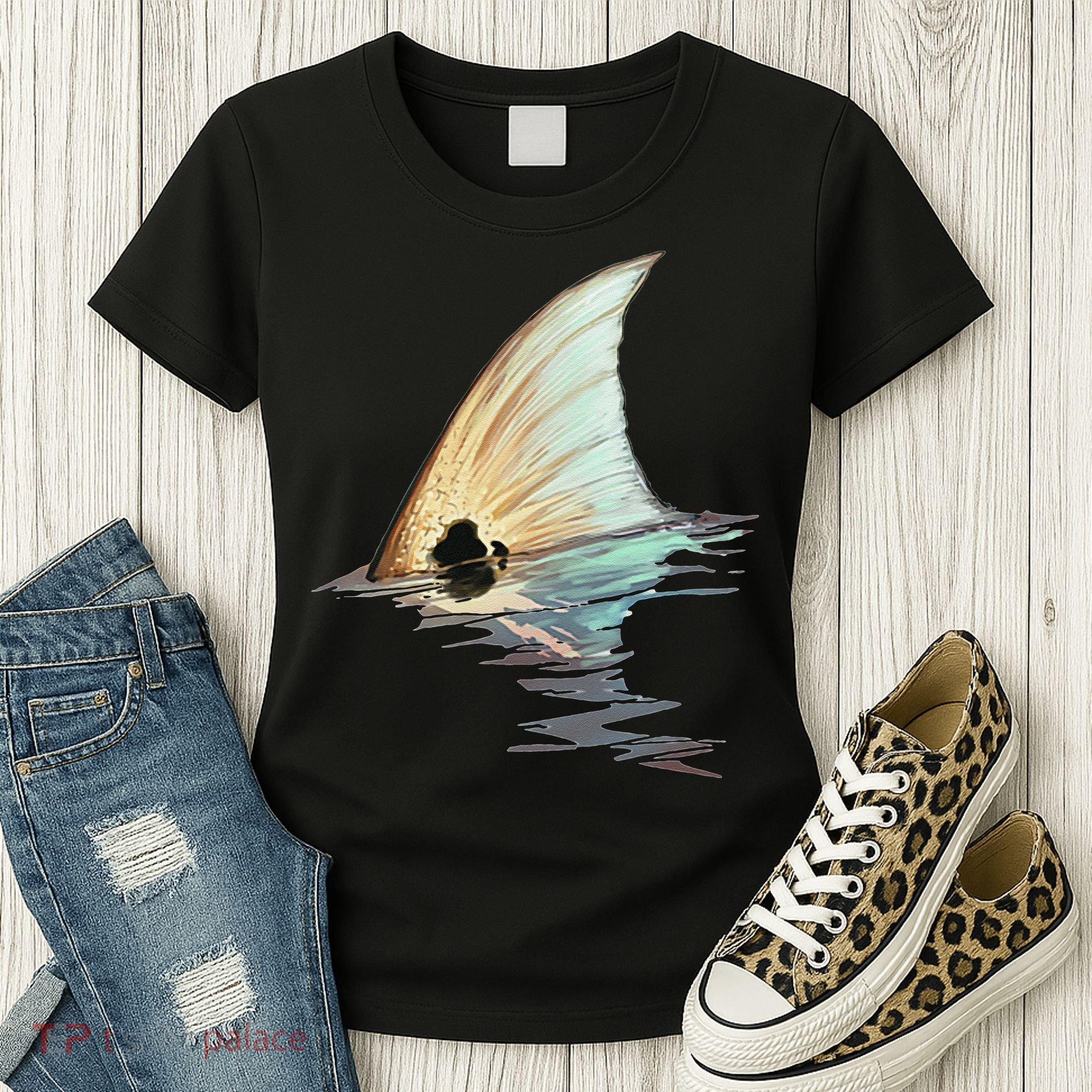 Tailing Redfish Redfish Tail Red Drum Fish Women's T-Shirt