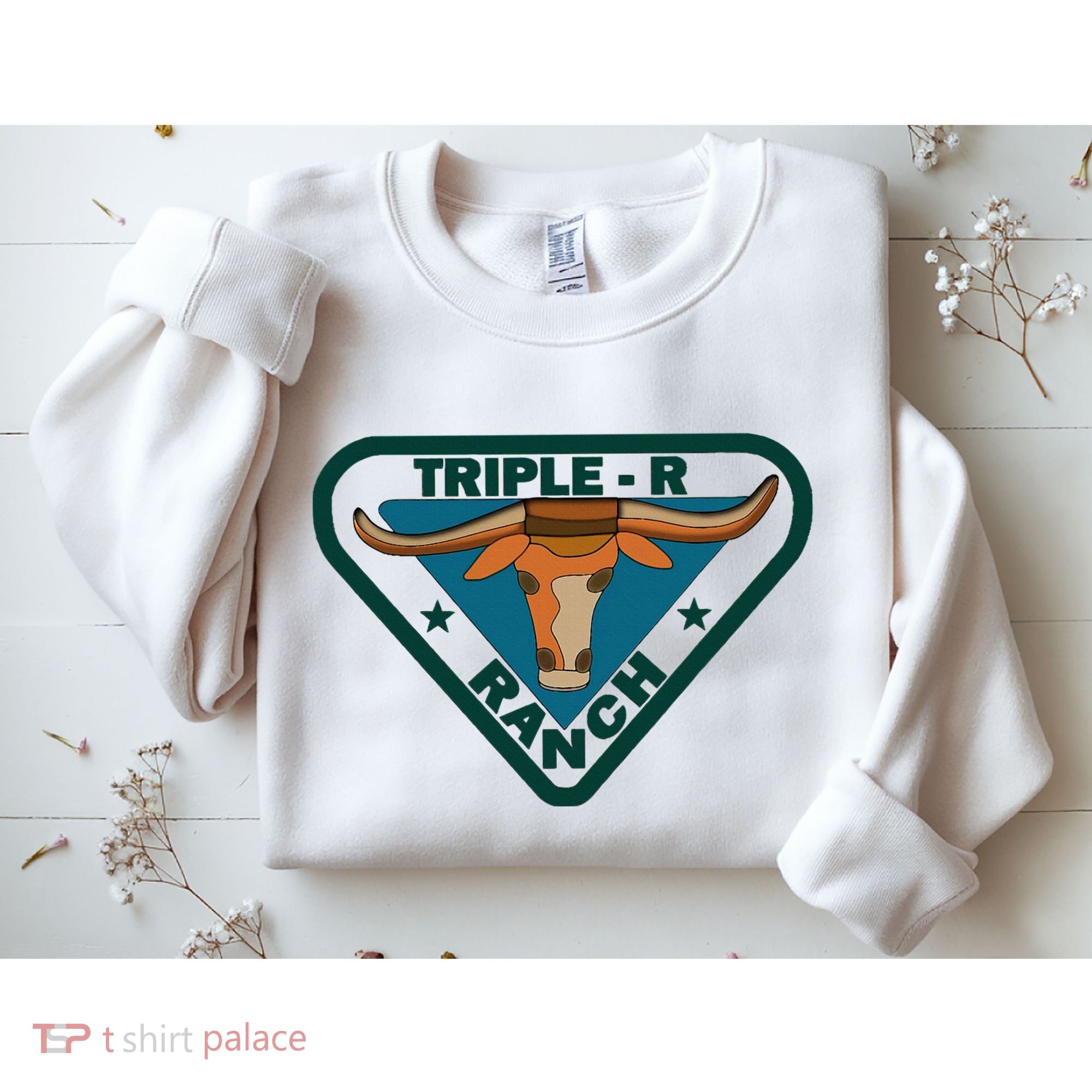Triple R Ranch Western Cowboy Cowgirl Sweatshirt