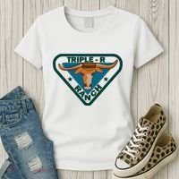 Triple R Ranch Western Cowboy Cowgirl Women's T-Shirt thumb 3