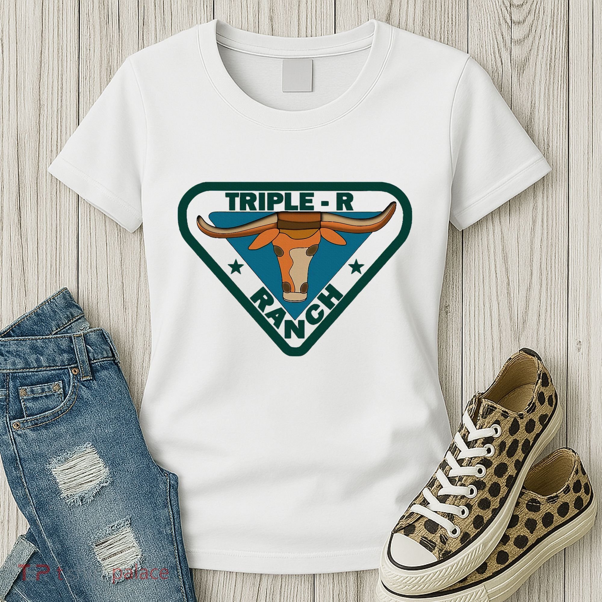 Triple R Ranch Western Cowboy Cowgirl Women's T-Shirt