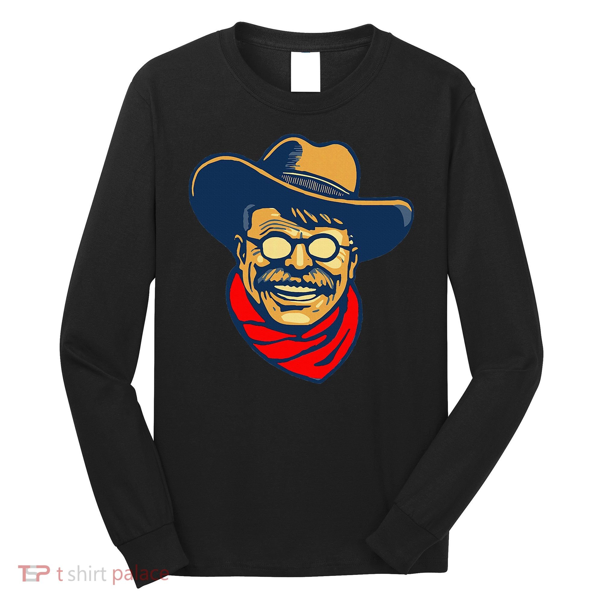 Teddy Roosevelt Rough Rider American National Parks Retro Long Sleeve Shirt