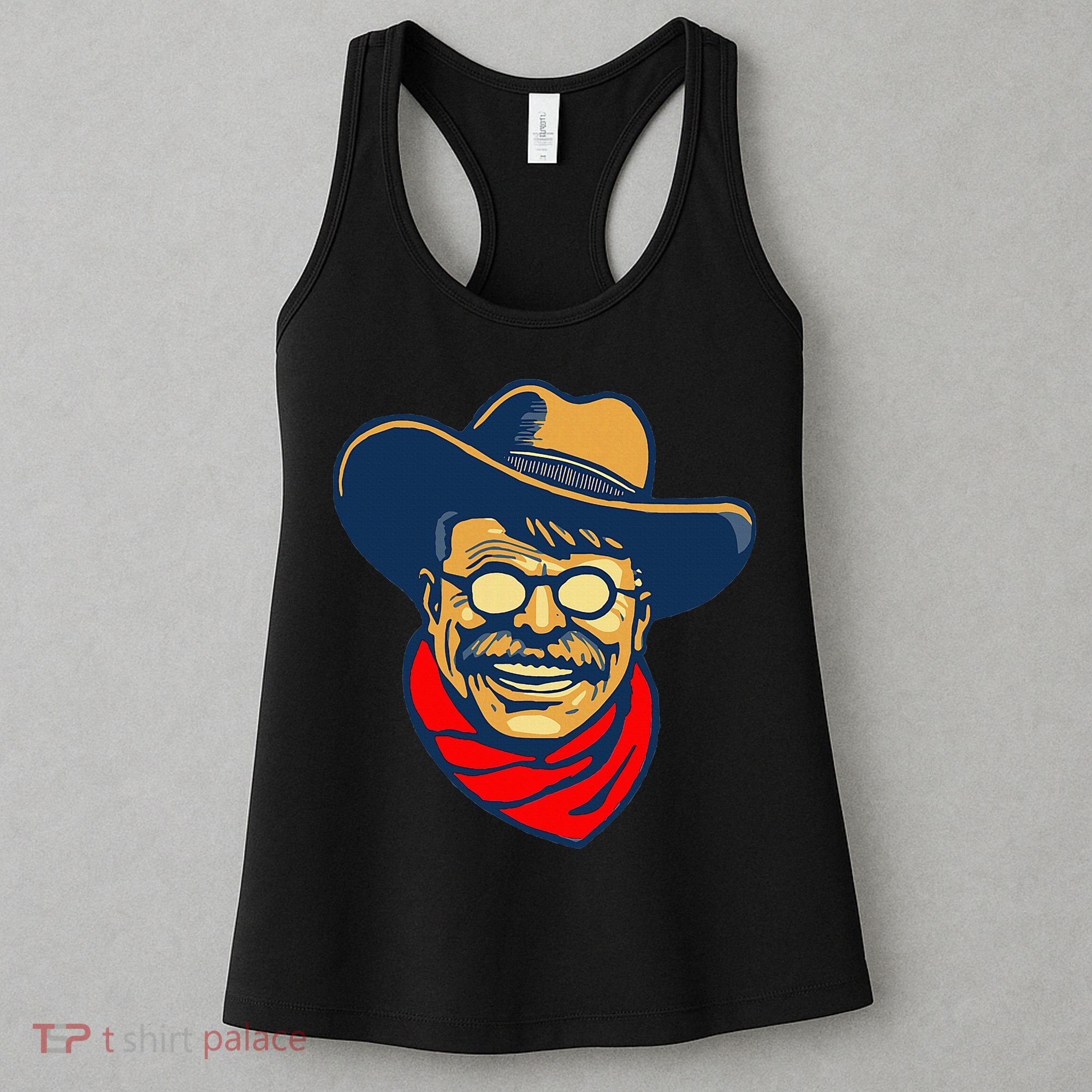 Teddy Roosevelt Rough Rider American National Parks Retro Women's Tank Top