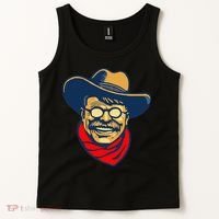 Teddy Roosevelt Rough Rider American National Parks Retro Tank Top thumb 2