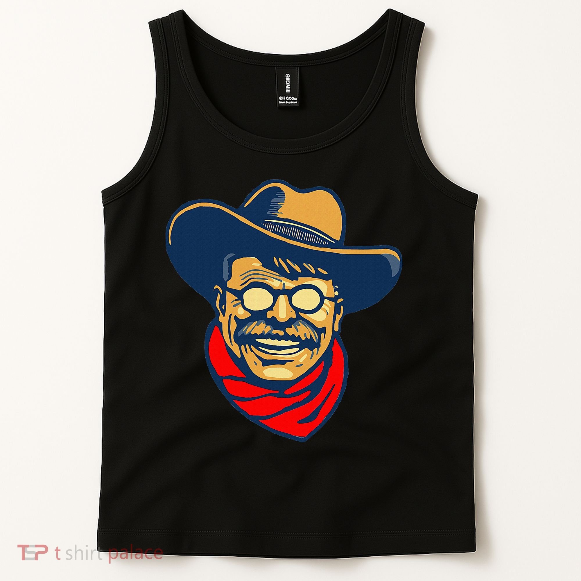 Teddy Roosevelt Rough Rider American National Parks Retro Tank Top