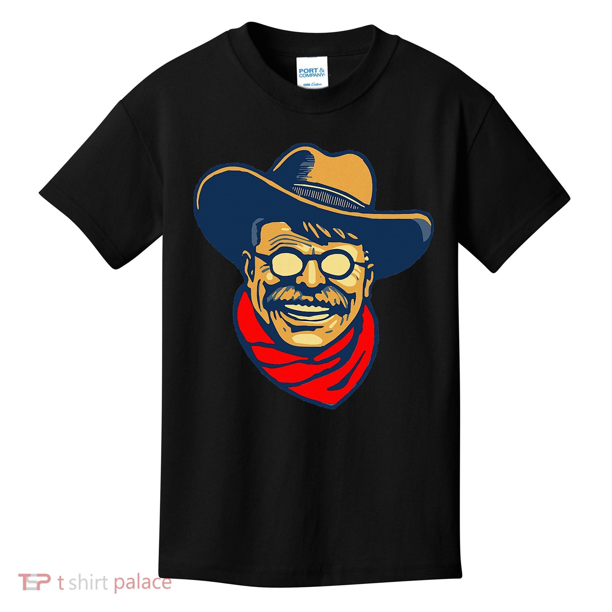Teddy Roosevelt Rough Rider American National Parks Retro Kids T-Shirt