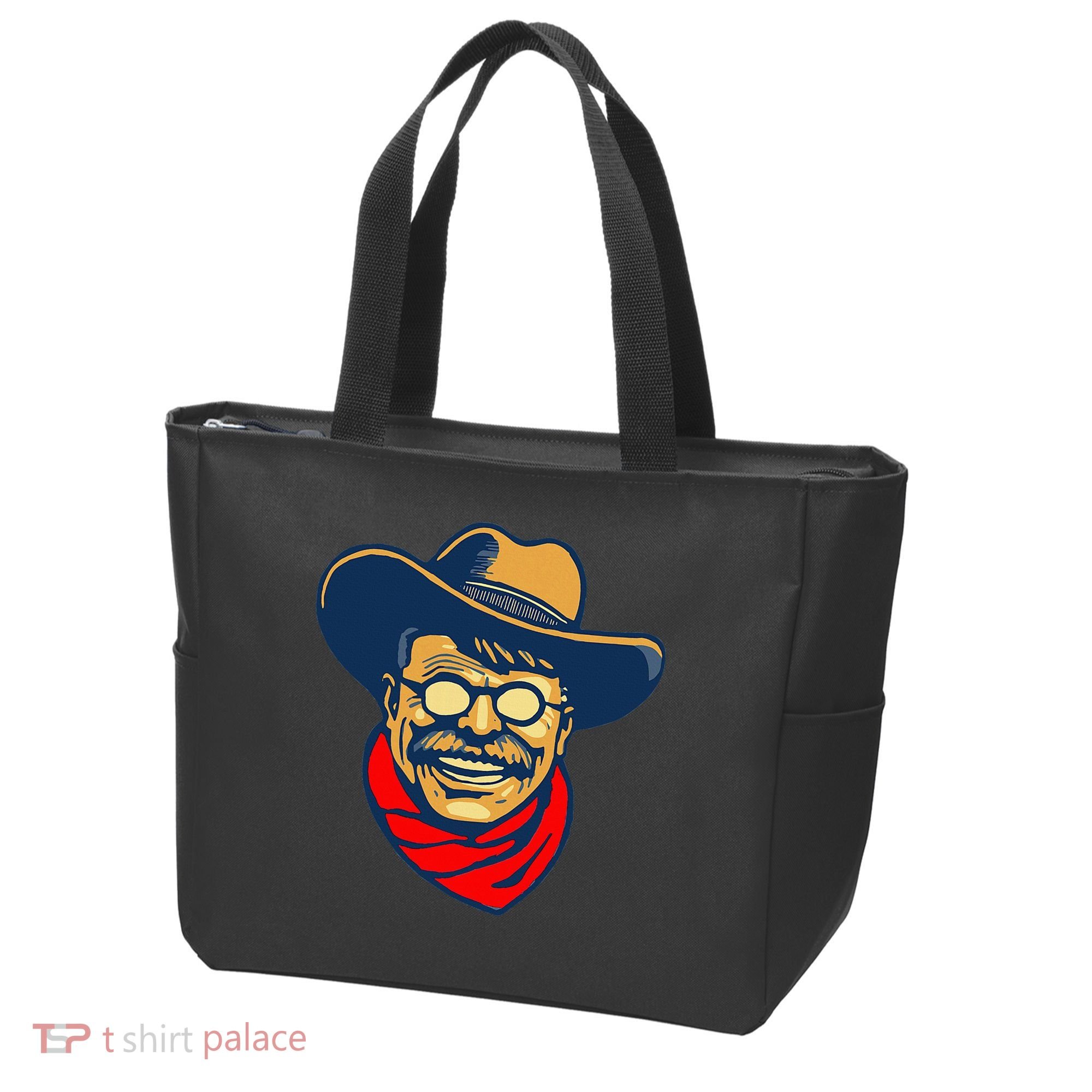 Teddy Roosevelt Rough Rider American National Parks Retro Tote Bag