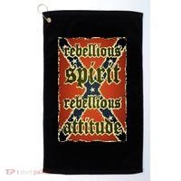 Texas Rebellious Spirit Attitude Golf Towel thumb 0
