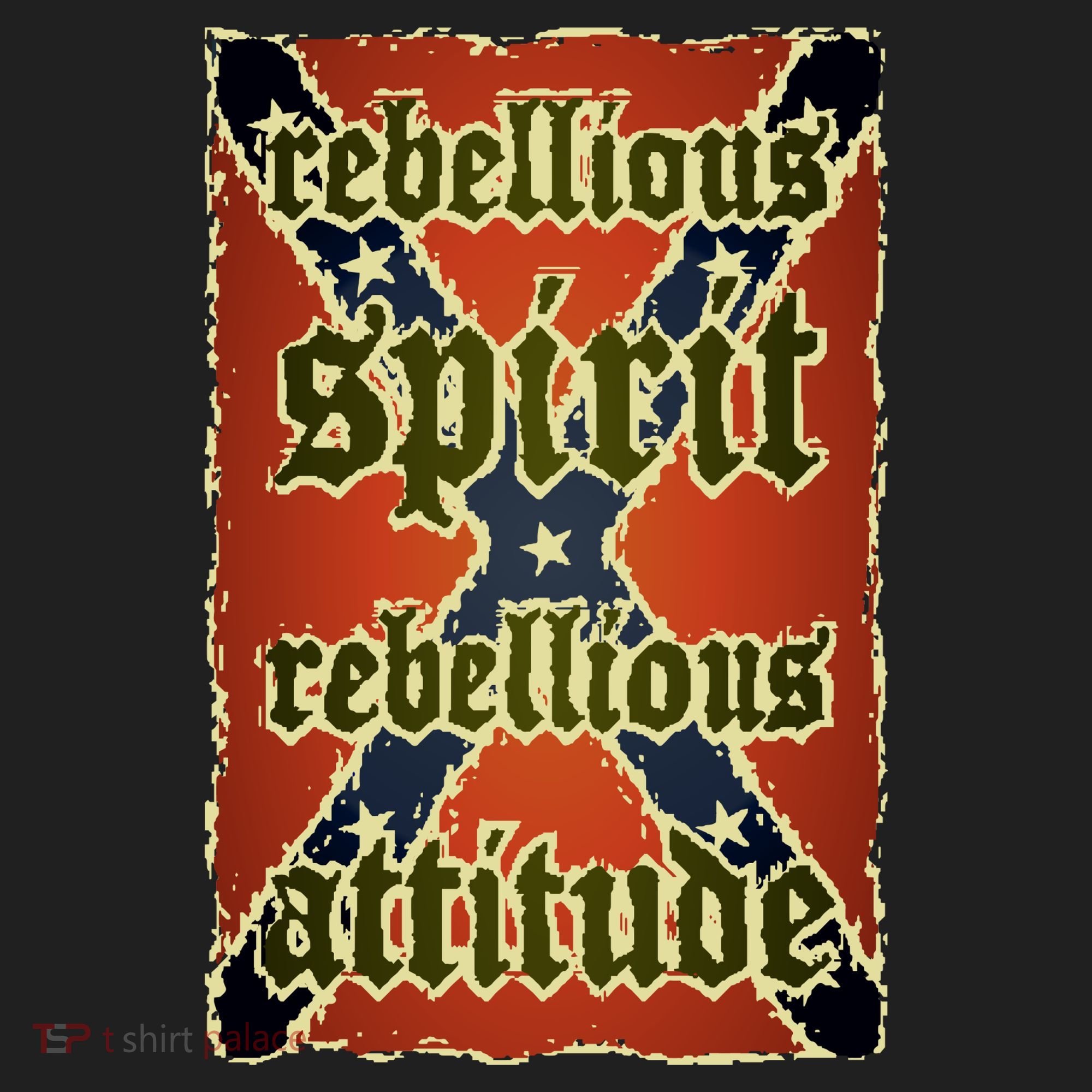 Texas Rebellious Spirit Attitude Golf Towel