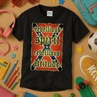 Texas Rebellious Spirit Attitude Kids T-Shirt thumb 3