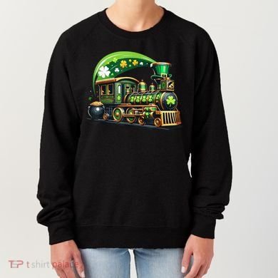 Train Railroad St Patricks Day Train Women's Sweatshirt